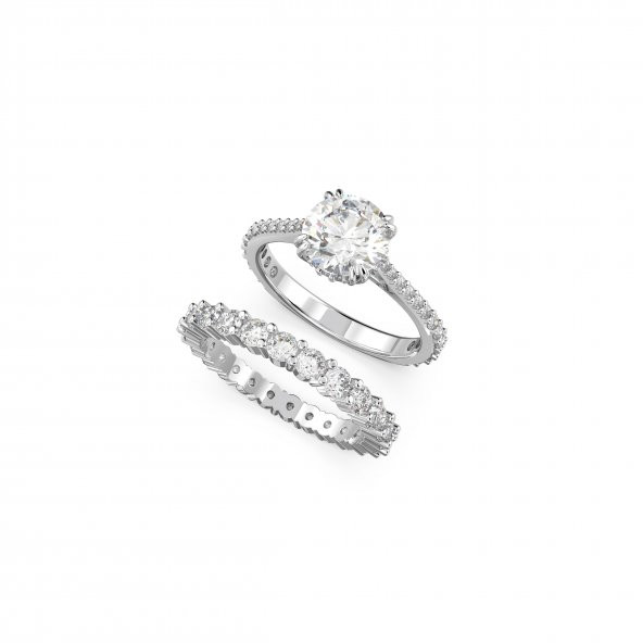 5649214 Swarovski Yüzük Constella:Set Rıngs Whı/Rhs 60 ürün görseli 1