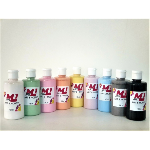 M1 ART AKRİLİK 160ML BOYA SETİ 9LU - 160.ML X 9 ADET ürün görseli 1