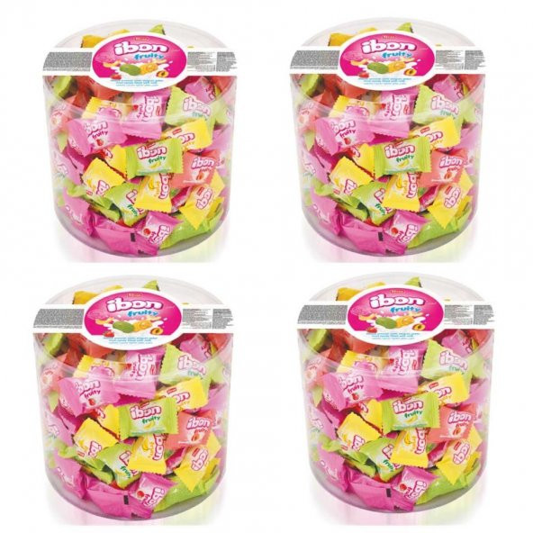 Elvan İbon Sütlü Meyveli Şeker 4 X 1 KG ürün görseli 1
