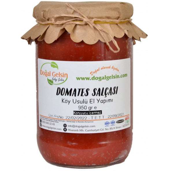 Doğal Gelsin Domates Salçası - 950 gr ürün görseli 1