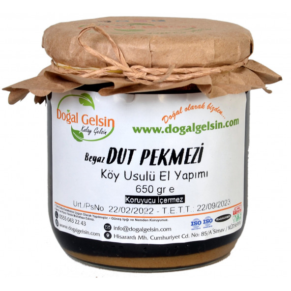 Doğal Gelsin Dut (Beyaz) Pekmezi - 650 gr ürün görseli 1