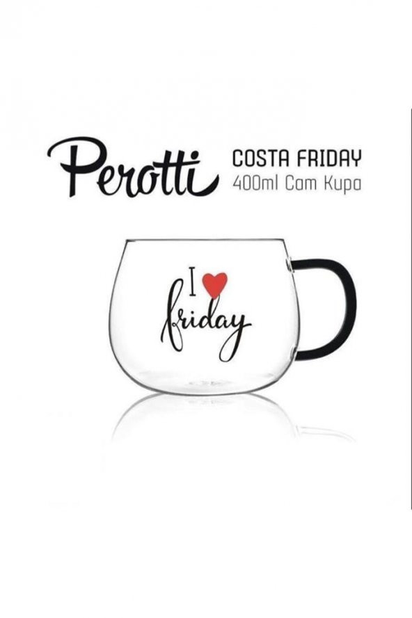 Perotti 13773 Costa Friday Cam Kupa Magnolya Bardağı 400ML ürün görseli 1