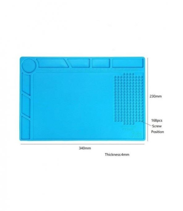 Kingsdun S-120B Silikon Çalışma Ped 230x340 mm ürün görseli 1