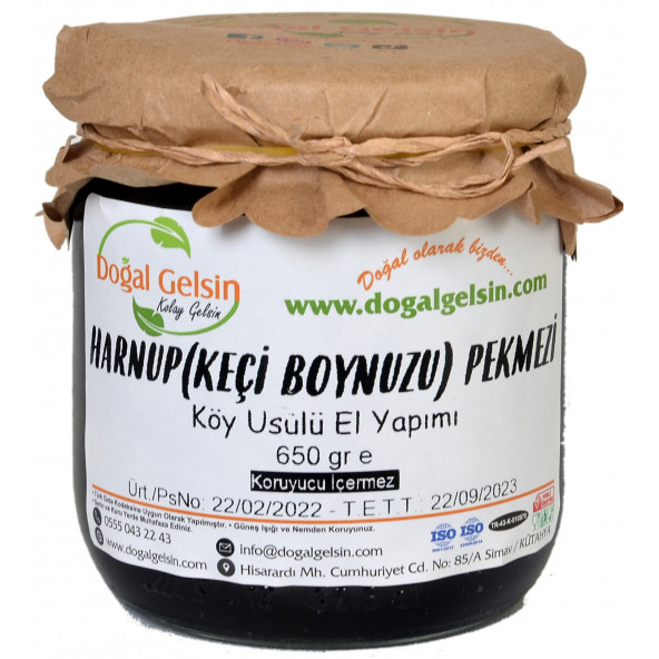 Doğal Gelsin Harnup (Keçi Boynuzu) Pekmezi - 650 gr ürün görseli 1