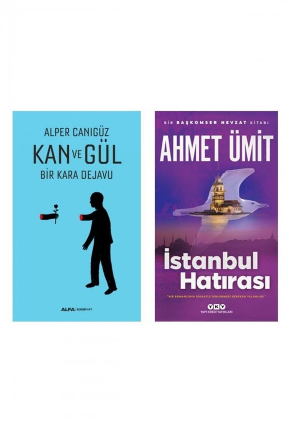 En Popüler Türkçe Polisiye Romanları ( İstanbul Hatırası Ahmet Ümit - Kan ve Gül Alper Canıgüz ) ürün görseli 1