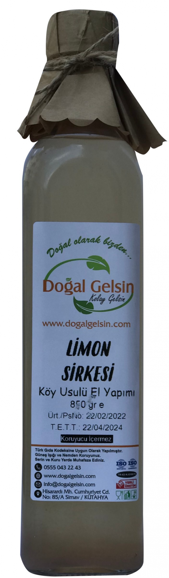 Doğal Gelsin Limon Sirkesi - 500 ml ürün görseli 1