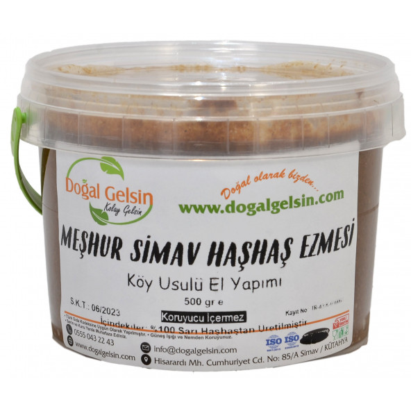 Doğal Gelsin Meşhur Simav Haşhaş Ezmesi - 500 gr ürün görseli 1