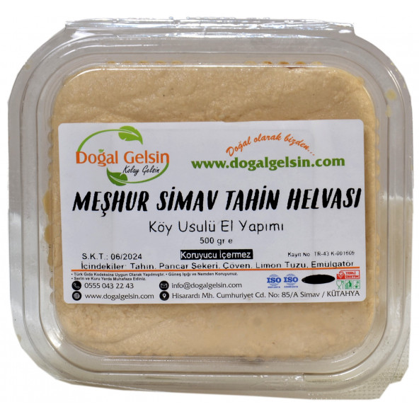 Doğal Gelsin Meşhur Simav Tahin Helvası - 500 gr ürün görseli 1