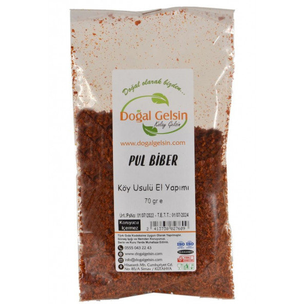 Doğal Gelsin Pul Biber - 70 gr ürün görseli 1