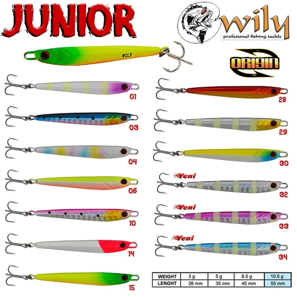 WİLY JUNİOR JİG 10.5 GR 5.5 CM ürün görseli 1