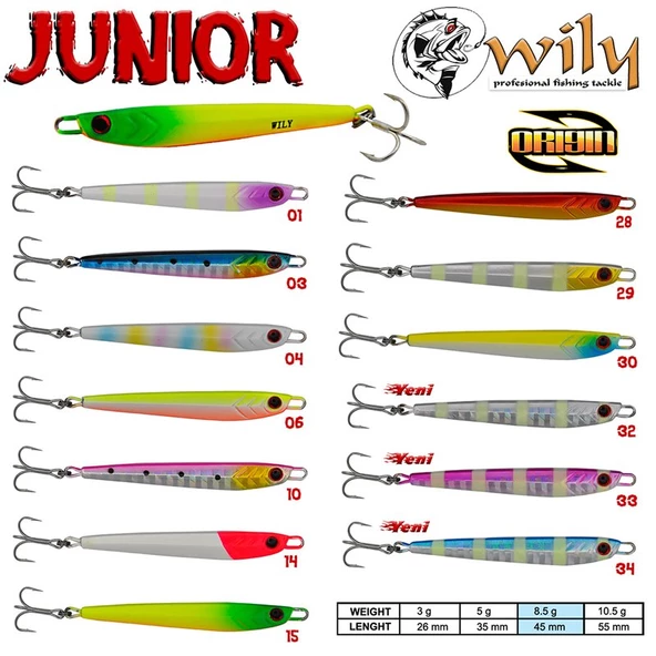 WİLY JUNİOR JİG 8.5 GR 4.5 CM ürün görseli 1