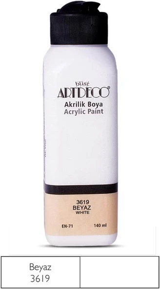 Artdeco 140ml Akrilik Boya Beyaz / 3619 ürün görseli 1