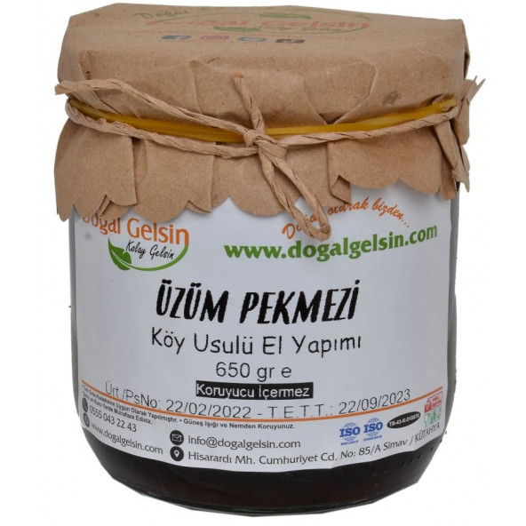 Doğal Gelsin Üzüm Pekmezi - 650 gr ürün görseli 1
