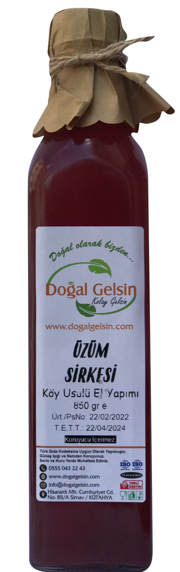 Doğal Gelsin Üzüm Sirkesi - 500 ml ürün görseli 1