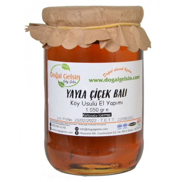 Doğal Gelsin Yayla Çiçek Balı - 1.050 gr ürün görseli 1