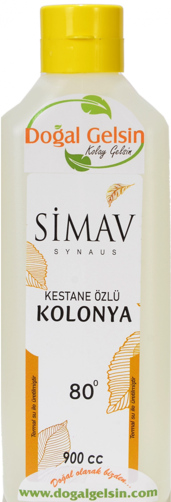 SİMAV Coğrafi İşaretli Kestane Özlü ve Termal Sulu Kolonya - 900 cc ürün görseli 1