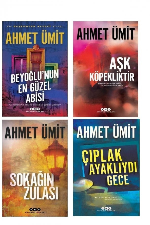 Beyoğlunun En Güzel Abisi & Aşk Köpekliktir & Sokağın Zulası & Çıplak Ayaklıydı Gece - Ahmet Ümit ürün görseli 1