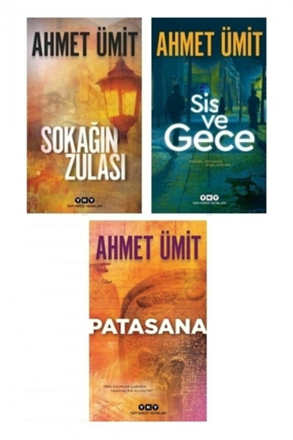 Ahmet Ümit 3lü Kitap Seti Sis Ve Gece -patasana -sokağın Zulası ürün görseli 1
