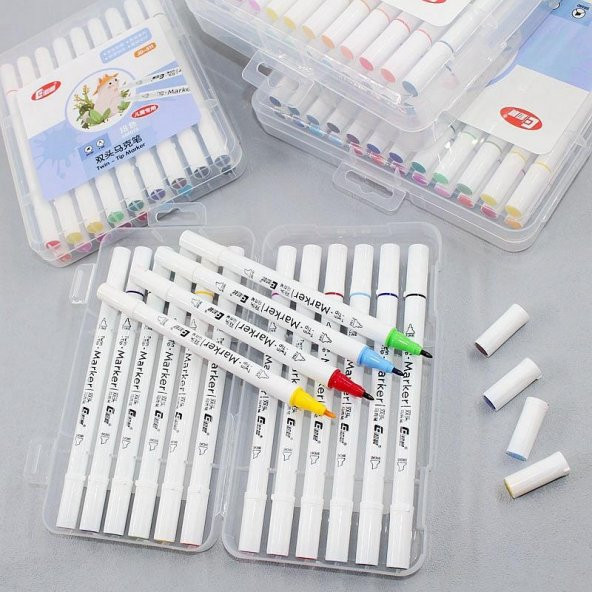 Valkyrie 12 Adet Slim Marker Kalem Seti - Resim 5