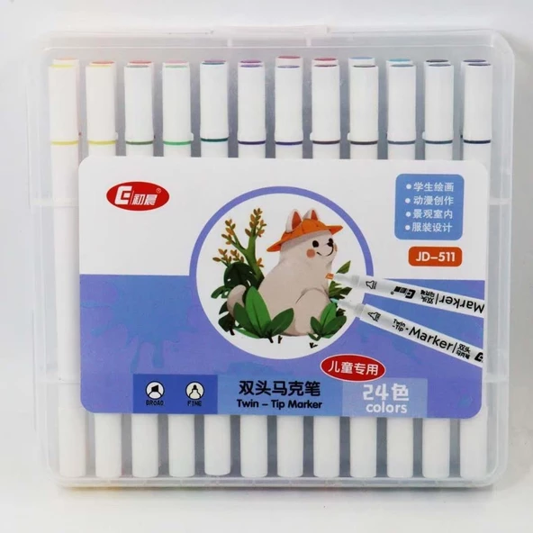 Valkyrie 36 Adet Slim Marker Kalem Seti - Resim 11