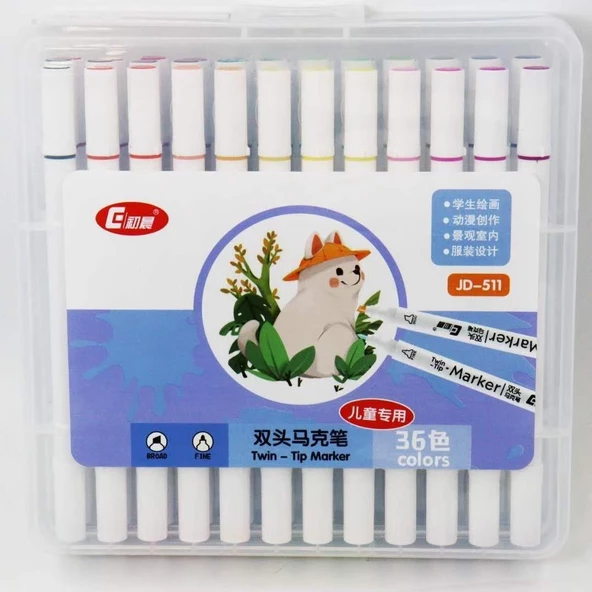 Valkyrie 36 Adet Slim Marker Kalem Seti - Resim 12