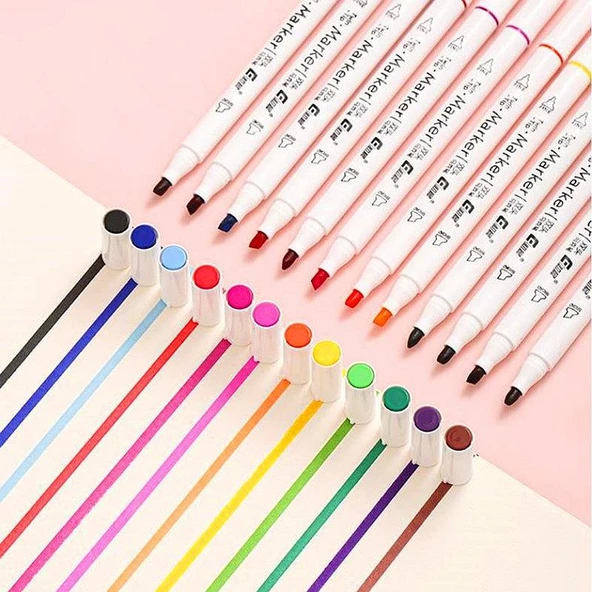 Valkyrie 36 Adet Slim Marker Kalem Seti - Resim 6