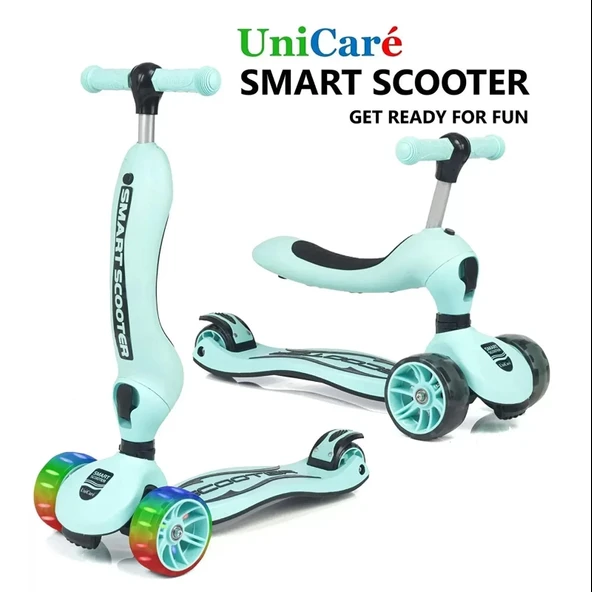 Unicare Smart Oturaklı Çocuk Scooter / Turkuaz ürün görseli 1