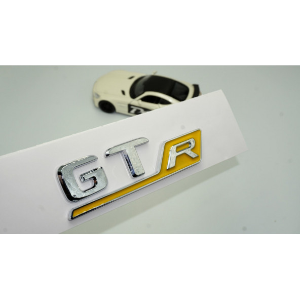 DK Benz GT R Krom Sarı Abs 3m 3d Bagaj Logo Amblem ürün görseli 1