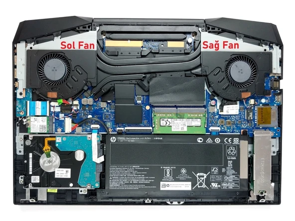 Hp Pavilion Gaming 15-dk0001ne Fan V2 (Sol Fan) ürün görseli 1