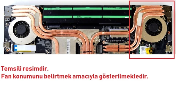 MSI GP62M 7RD(Leopard)-619TR Fan SAĞ V2 (4 Pin) ürün görseli 1