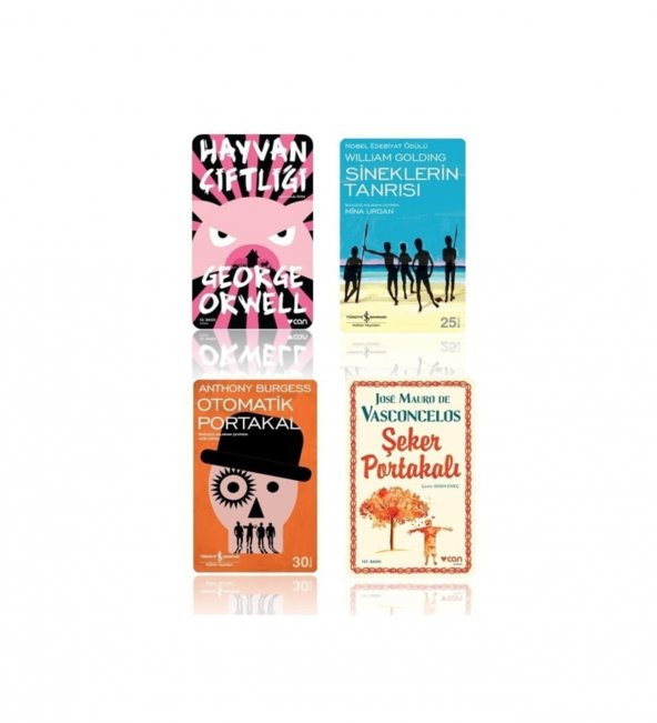Sineklerin Tanrısı - Hayvan Çiftliği - Şeker Portakalı - Otomatik Portakal ( 4 Kitap Set ) ürün görseli 1