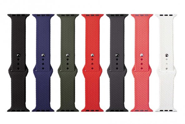 Apple Watch 38mm KRD-37 Silikon Kordon - Resim 11
