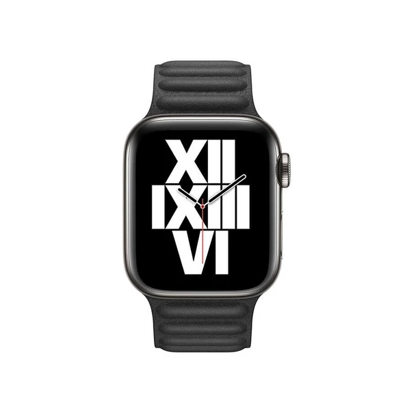 Apple Watch 42mm KRD-34 Deri Görünümlü Kordon - Resim 2