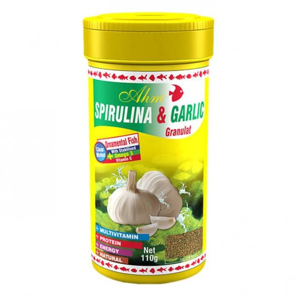Ahm Marin Spirulina Garlic Sarımsaklı Yem 100ml / 50gr. ürün görseli 1