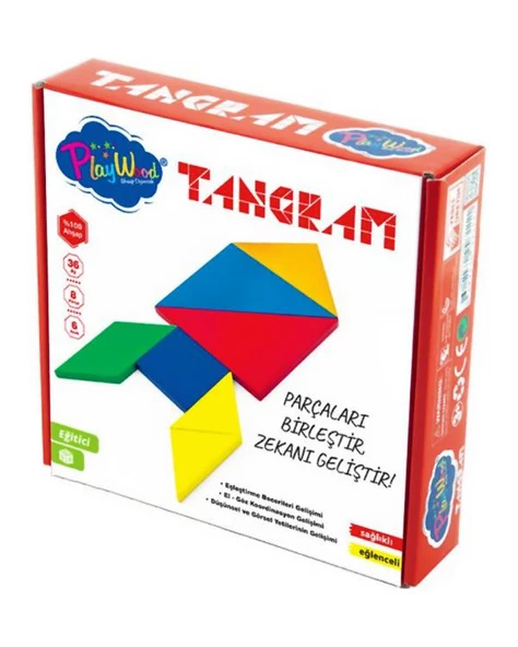 Kutulu Ahşap Tangram ONY311 Playwood ürün görseli 1