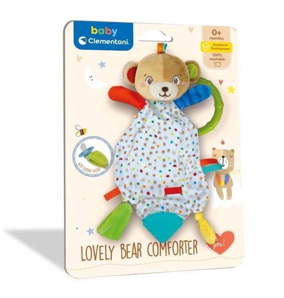 Baby Clementoni - Sevimli Ayı Çıngırak Oyuncak 17654 - Resim 2