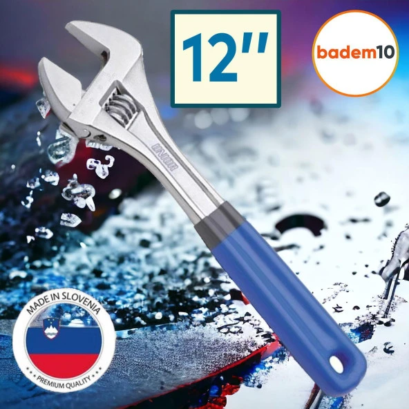 Unior Kurbağacık Anahtar İngiliz Anahtarı 300 mm 12" Kurbağcık ürün görseli 1