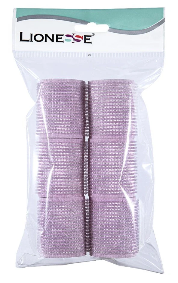 Lionesse Bigudi 1113 Süngerli Pembe 6'lı Paket ürün görseli 1
