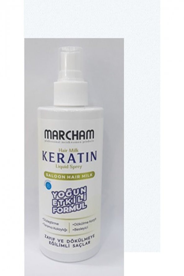Marcham Keratin Zayıf Ve Dökülen Saçlar İçin Besleyici Bakım Sütü 250 ml Sprey ürün görseli 1