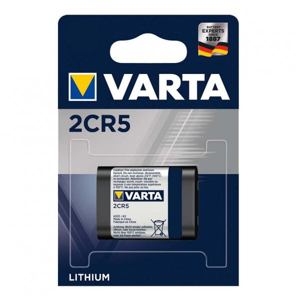 Varta 6203 Professional 2CR5 6V Lityum Pil ürün görseli 1