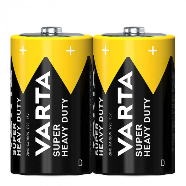Varta Superlife Manganez D Büyük Boy Pil 2li Shrink ürün görseli 1