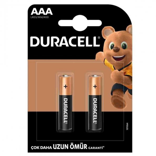 Duracell Lr03/Mn2400 Alkalin Aaa İnce Kalem Pil 2Li Paket ürün görseli 1