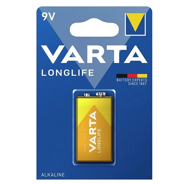 Varta 4122 Longlife Alkalin 9V Pil ürün görseli 1