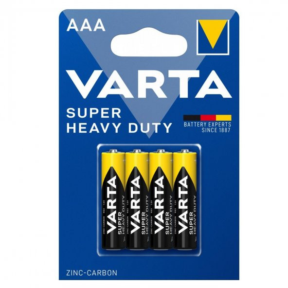 Varta Superlife Manganez AAA İnce Kalem Pil 4lü Paket ürün görseli 1