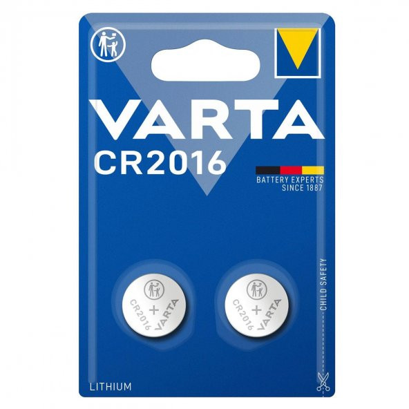 Varta CR2016 3V Lityum Pil 2li Paket ürün görseli 1