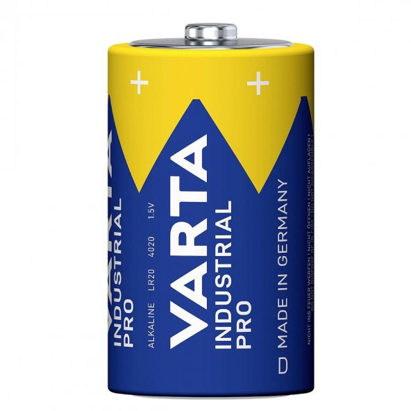 Varta 4020 Industrial D Büyük Boy Pro Alkalin Pil ürün görseli 1