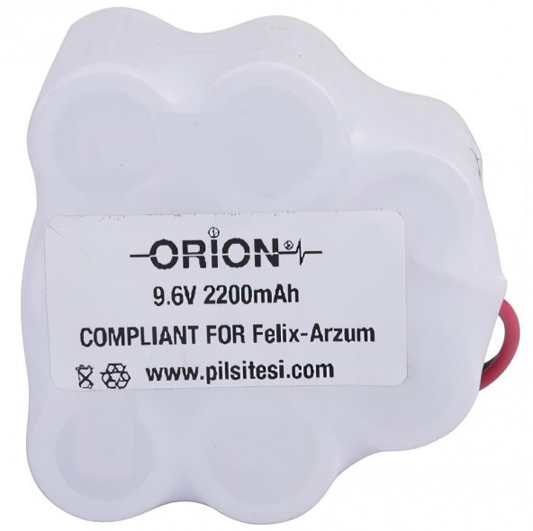 Felix indigo Serisi FL477 Uyumlu Orion 9.6v 2200mAh Şarjlı Süpürge Pili ürün görseli 1