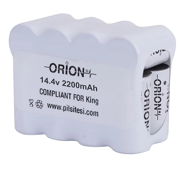 King Uyumlu Orion 14.4v 2200mAh Şarjlı Süpürge Pili ürün görseli 1