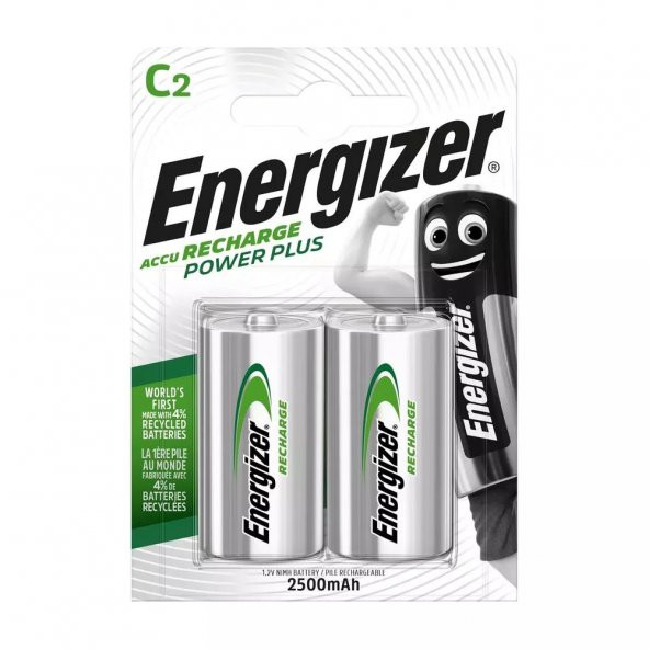 Energizer Power Plus C Boy 2500mAh 2li Kart ürün görseli 1