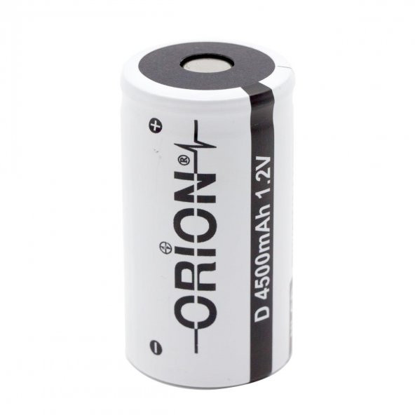 Orion 1.2V Ni-Cd D 4500mAh Büyük Boy Şarj Edilebilir Pil ürün görseli 1